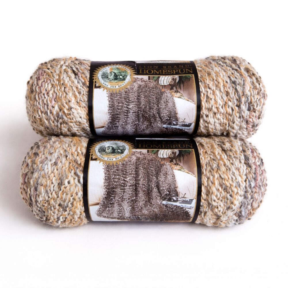 Lion Brand Yarn 2 Skeins 318 Sierra Bulky #5 Wool Blend